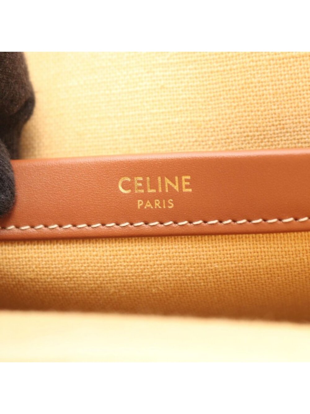 Celine Tote Large Cabas Thais Natural Tan Leather - Picture 4 of 4